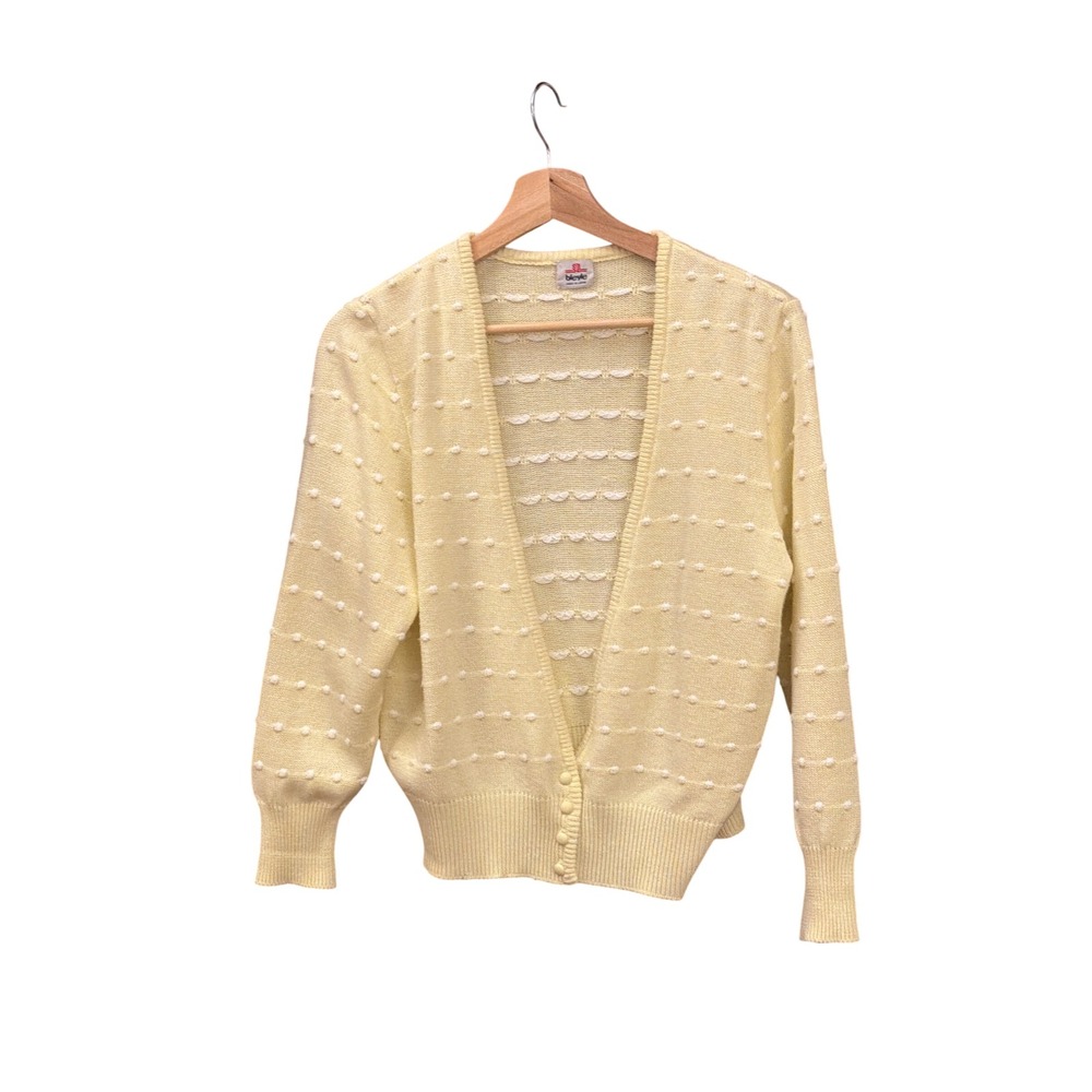Vintage Bleyle Cardigan Sweater Grandmacore Cottagecore Pastel Preppy Academia